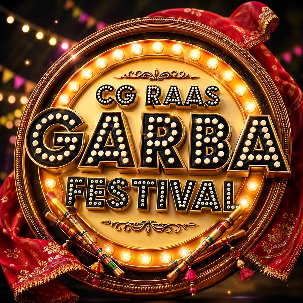 CG Raas Garba Festival poster