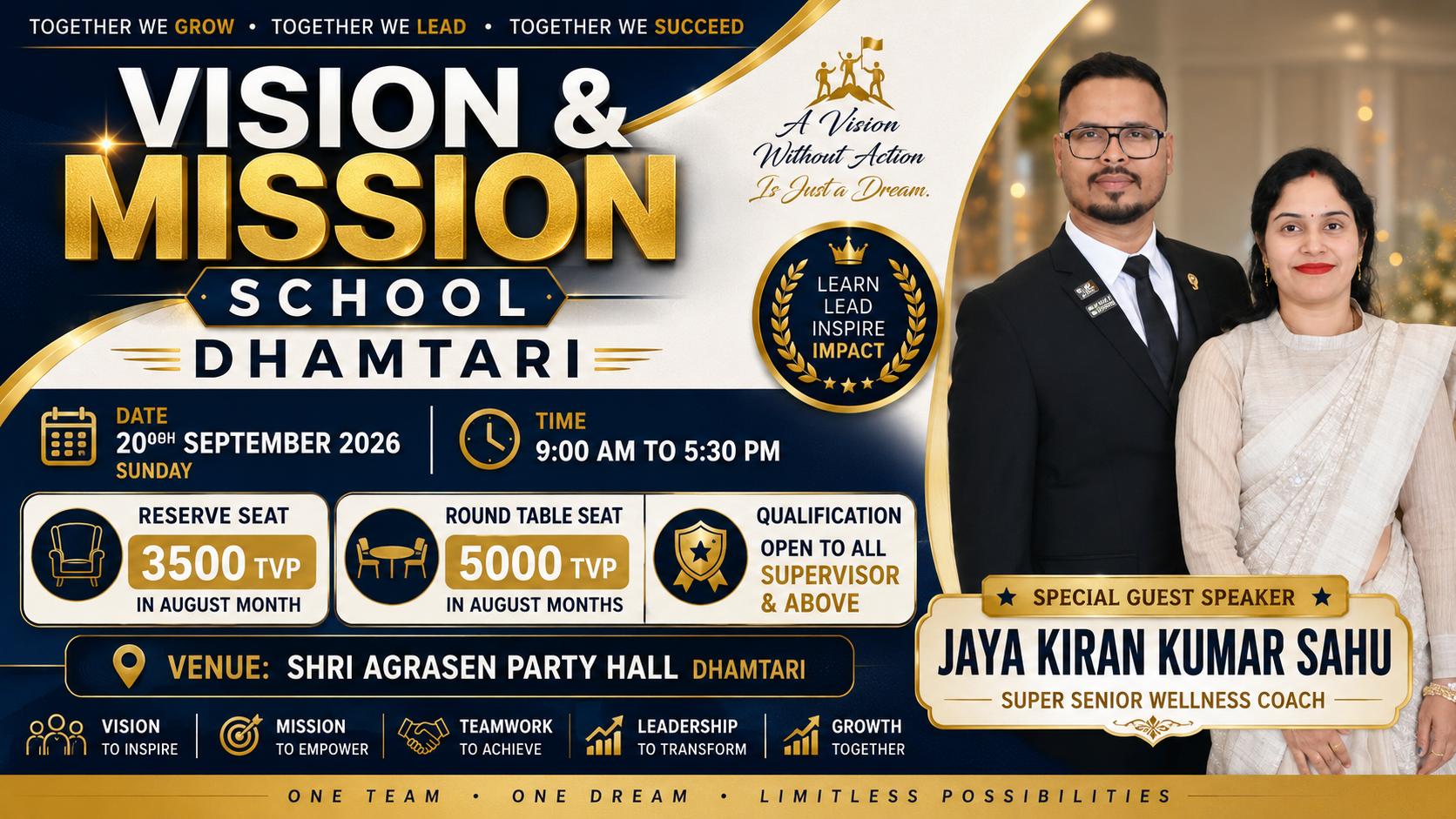 Vision & Mission School — Dhamtari poster